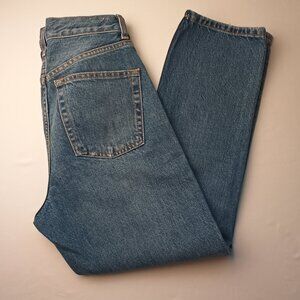 Topshop Editor Denim Jeans Size 26/4 100% Cotton Buttonfly High Rise Straight